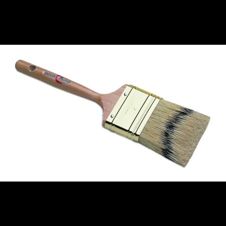 REDTREE Redtree 10051 Badger Fine Finish Natural Bristle Paint Brush - 3" 10051